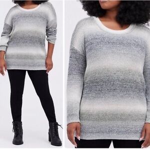 Torrid Ombre Gray Women's Sweater